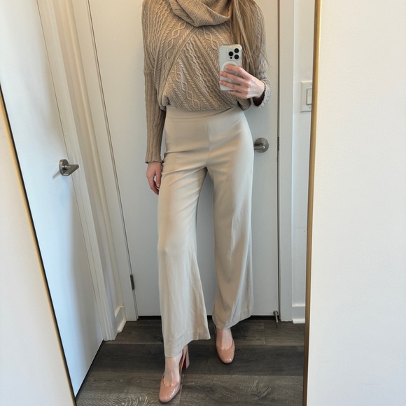 Babaton Aritzia Size 4 beige cream tailored dress pant trouser - Picture 4 of 5